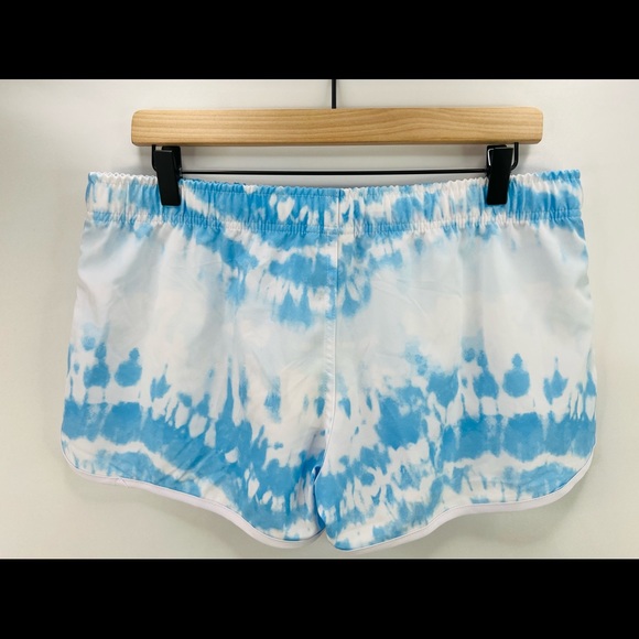FRANKS AUSTRALIA BLUE TIE DYE ATHLETIC SHORTS - Picture 2 of 6